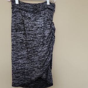 Wilffred Free  Elegant Black and Gray Women's Skirt X-s Size
